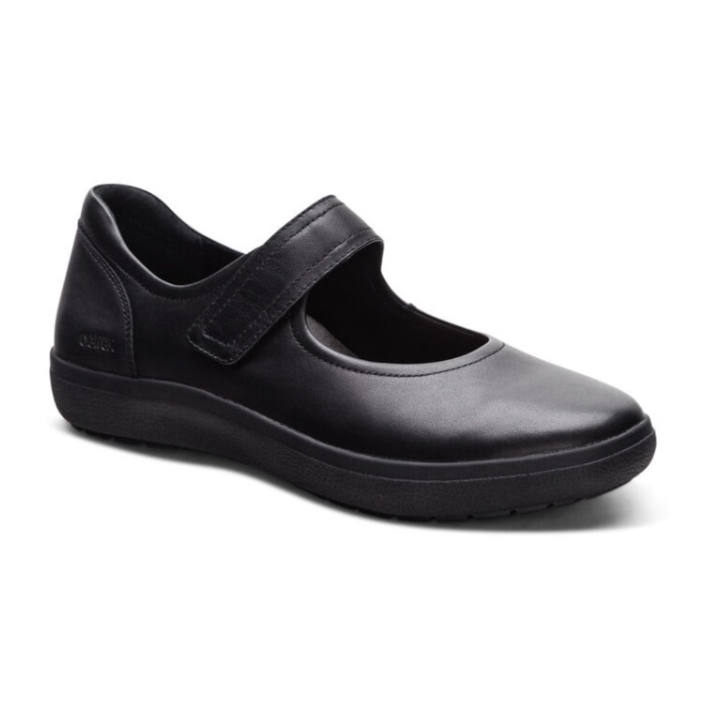 New Aetrex Erica Casual Sneakers Shoes Ladies Women's Black Retail $159 Size 10